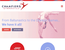 Tablet Screenshot of championsgymnastics.ca